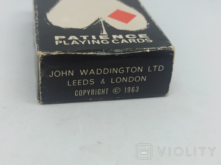 Карты игральные John Waddington Patience playing cards London 1963. 54 карты, фото №3