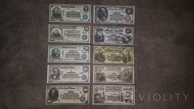 Якісні копії банкнот США 1882-1909 років, фото №2