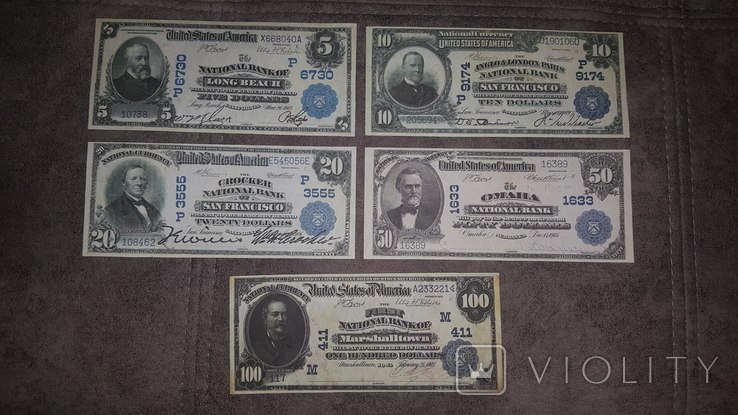 Якісні копії банкнот США 1882-1909 років, фото №4