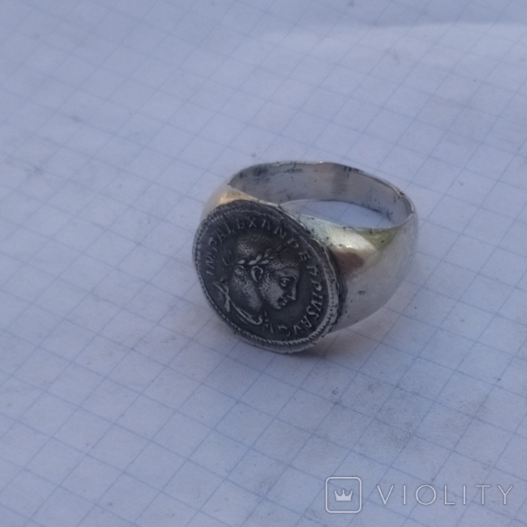 Перстень Александер север серебро копия, фото №3