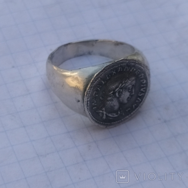 Перстень Александер север серебро копия, фото №4