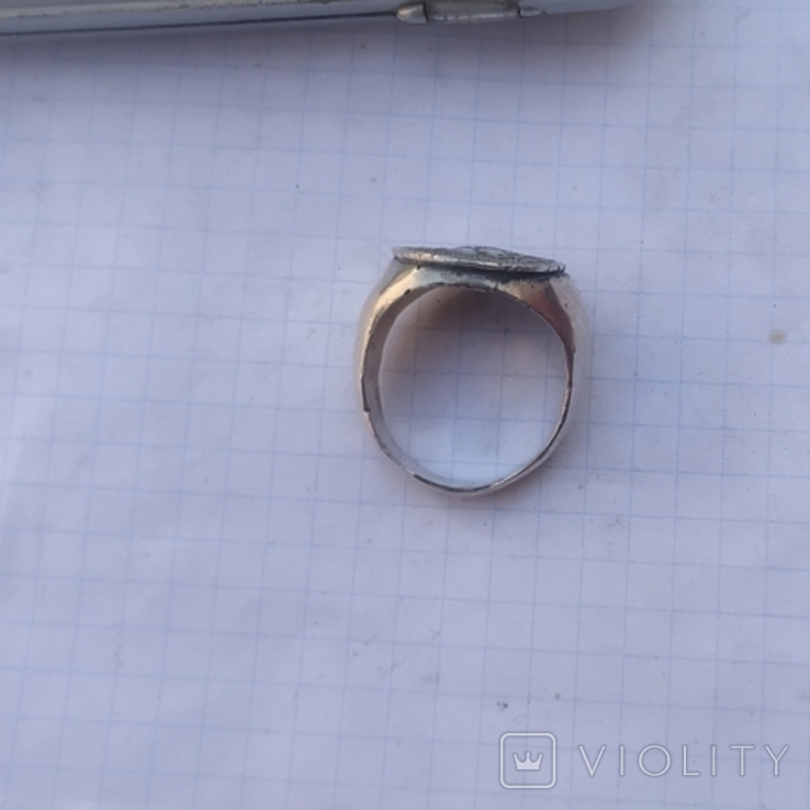 Перстень Александер север серебро копия, фото №6