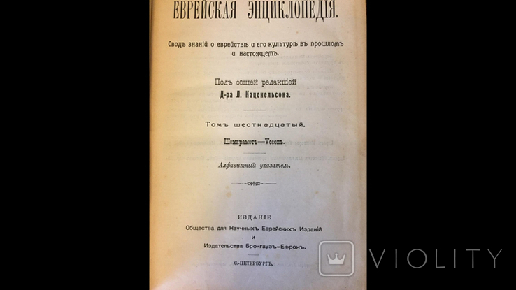 Еврейская Энциклопедия 16 томов (оригинал), фото №7