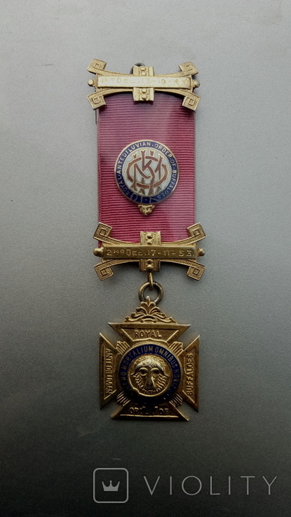 Масонская медаль 1953г серебро 925пр., фото №3