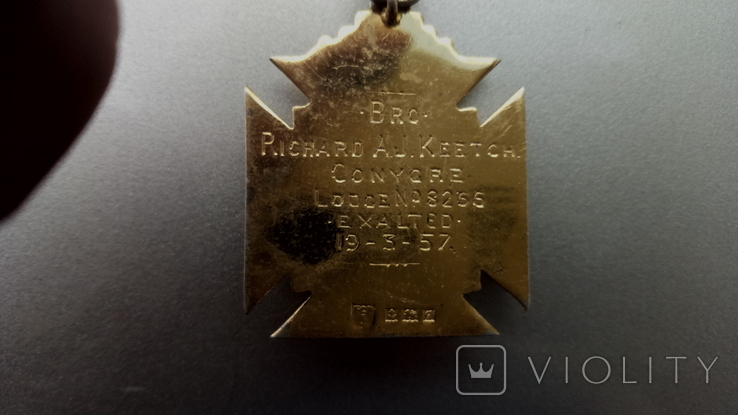 Масонская медаль 1953г серебро 925пр., фото №5
