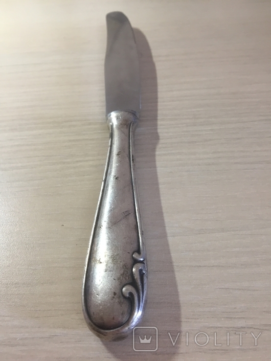 Нож серебро, фото №4