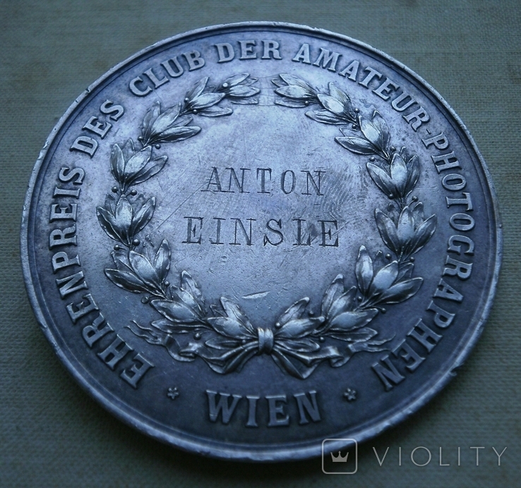 Настольная серебряная медаль Louis Jacques Daguerre, фото №6