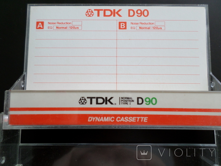 Касета TDK D 90 (Release year: 1986), фото №4