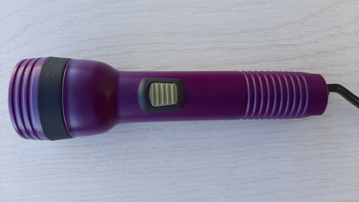 Фонарь на пальчиковых батарейках AA (R6)фиолетовый, фото №2