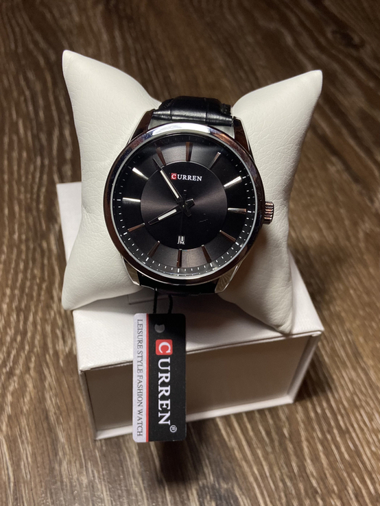 Наручные часы мужские Curren 8365 Silver-Black, фото №2