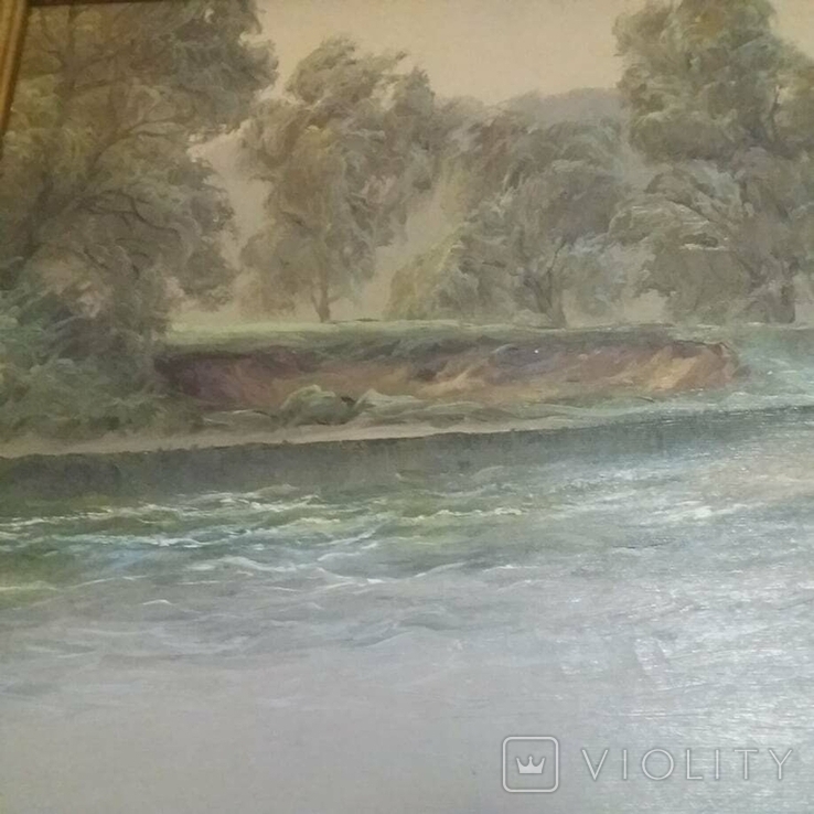 Річковий пейзаж. Автор І.Тащук. Великий розмір 1,5м.х1м., photo number 8