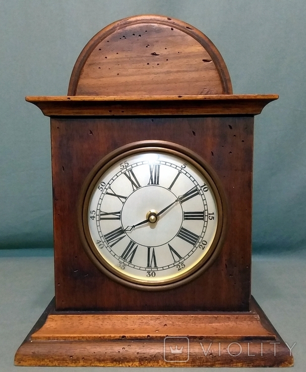 Quartz Time Desk Clock West Germany West Germany 1970s Wood, photo number 2