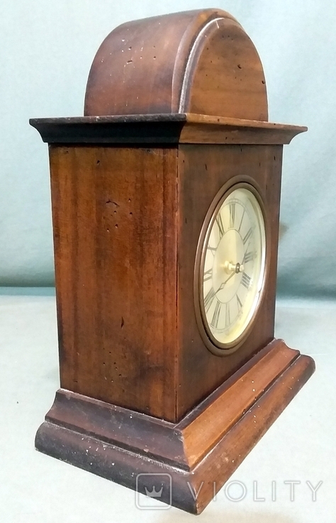 Quartz Time Desk Clock West Germany West Germany 1970s Wood, photo number 4