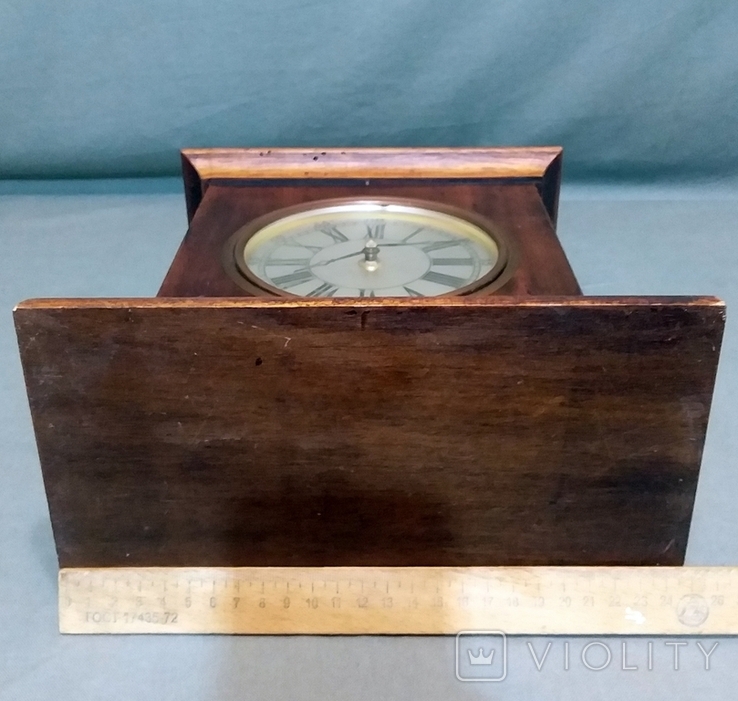 Quartz Time Desk Clock West Germany West Germany 1970s Wood, photo number 8