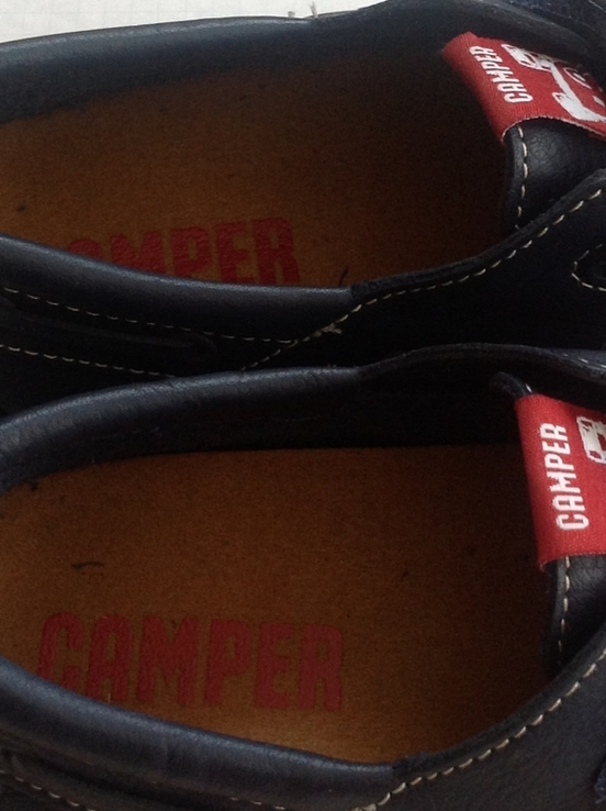 Новые кожаные туфли фирмы "Camper " в коробке, темно -синего цвета, размер 29, фото №6