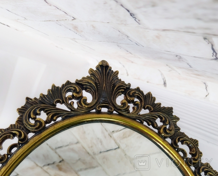 Table mirror, Italy, bronzing., photo number 5