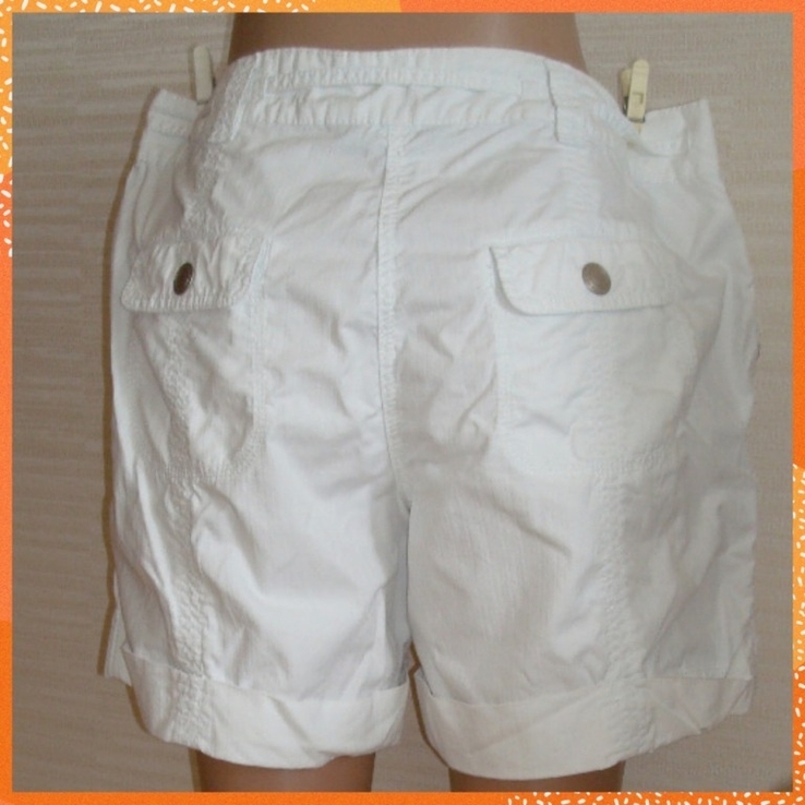 Dorothy Perkins Хлопковые летние женские шорты хлопок белые 14, фото №4