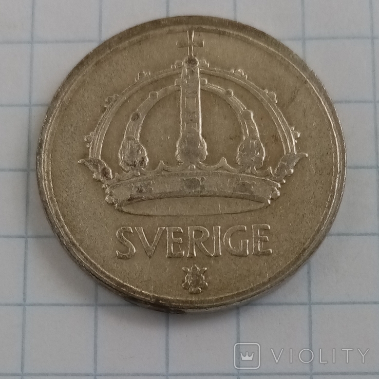 50 эре 1947г Швеция серебро, фото №2