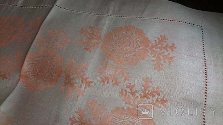 Tablecloth with glossy finish.170 * 170cm.Orsha Order of Lenin Flax Mill.New with a tag, photo number 4