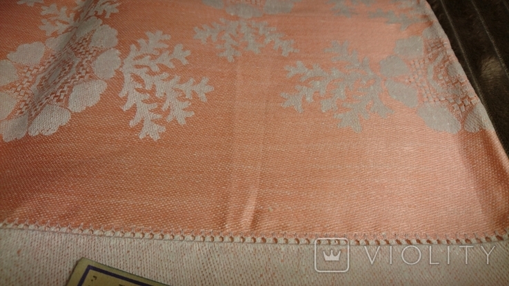 Tablecloth with glossy finish.170 * 170cm.Orsha Order of Lenin Flax Mill.New with a tag, photo number 5
