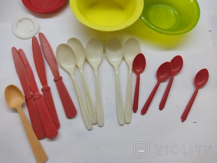 Table, chairs, toy dishes of the times of the USSR, photo number 4