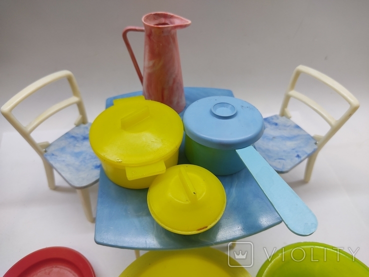 Table, chairs, toy dishes of the times of the USSR, photo number 6
