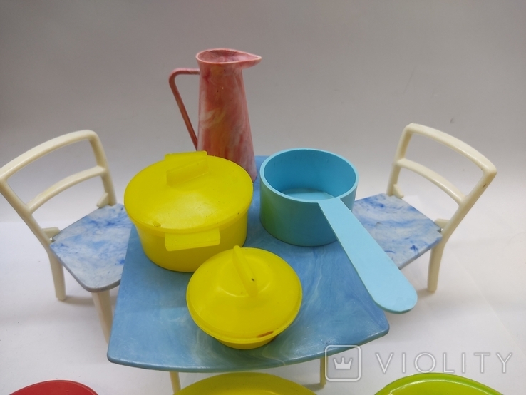 Table, chairs, toy dishes of the times of the USSR, photo number 7