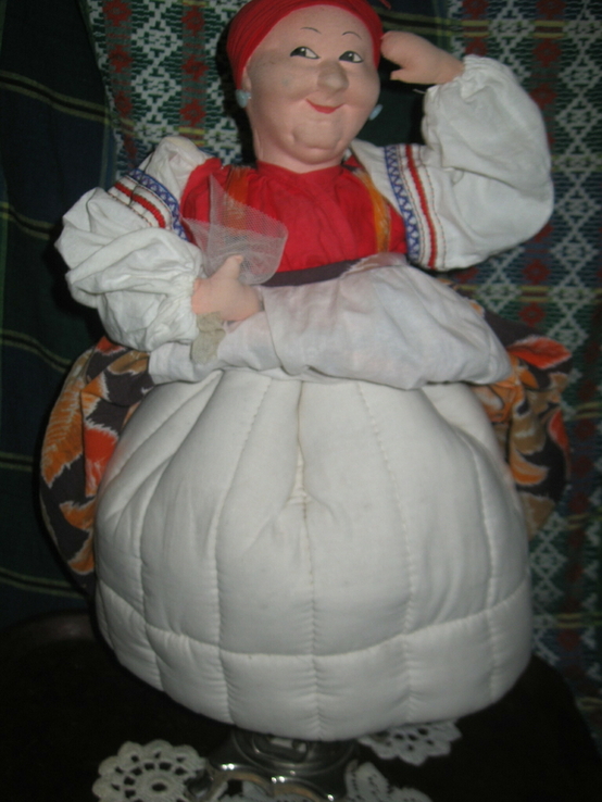  lalka-Poduszka elektryczna na samowar "Plotkara"- 50cm Moskwa f-ka pamiątkowe i prezentowe zabawki, numer zdjęcia 3