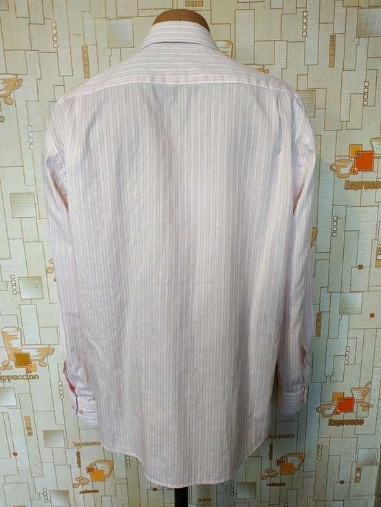 Рубашка бело-розовая полоса TOMMY HILFIGER коттон p-p 39 (состояние!), фото №7