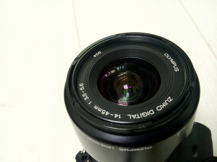 Зеркальный фотоаппарат Olympus E-410 14-45 оптика сумка карты памяти, фото №7