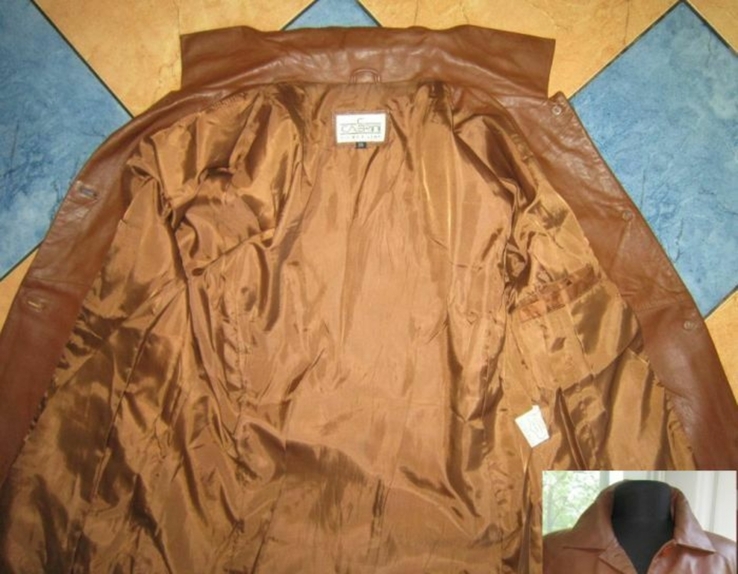 Фирменная женская кожаная куртка CABRINI. Италия. Лот 950, фото №7