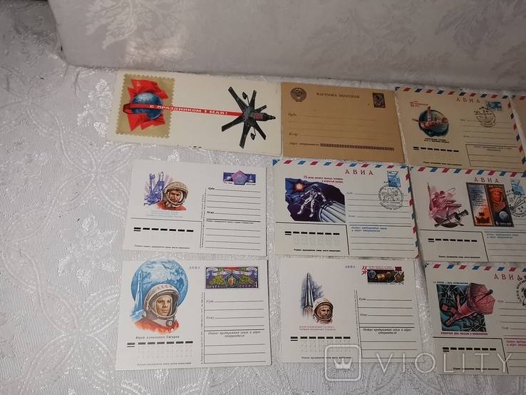 Конверты и почтовые карточки история космонавтики, фото №12