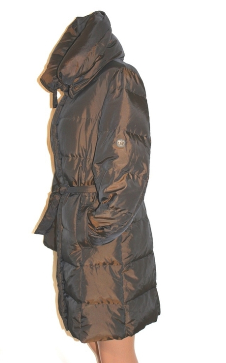 Пуховик пальто парка ультра лёгкий Max Mara коричневый италия 36-38р, фото №4