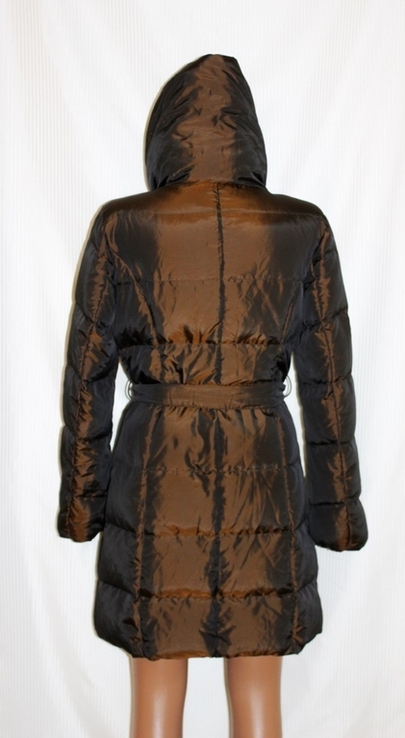Пуховик пальто парка ультра лёгкий Max Mara коричневый италия 36-38р, фото №9