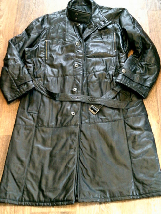 Черный плащ пальто разм .XL (54), фото №12