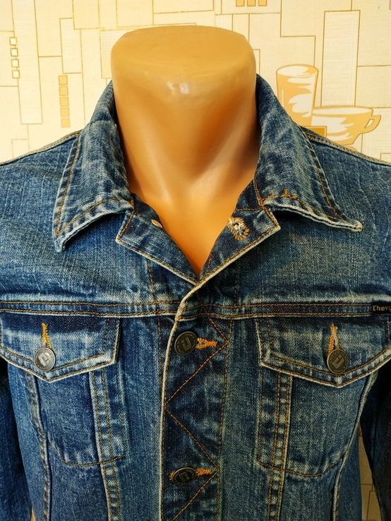 Куртка джинсовая CHEVY коттон на рост 164(состояние!), photo number 5