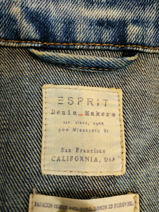 Куртка джинсовая комбинированная ESPRIT коттон p-p XL(маломерит), фото №10