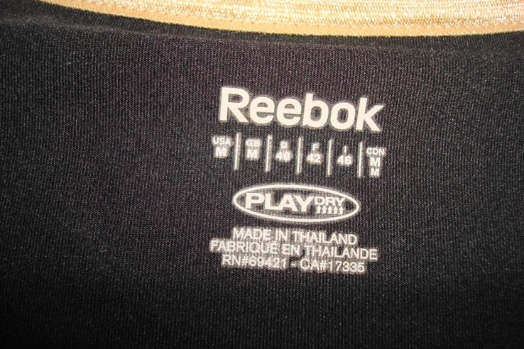 Reebok оригинал Футболка женская спортивная черная короткий рукав М, photo number 8