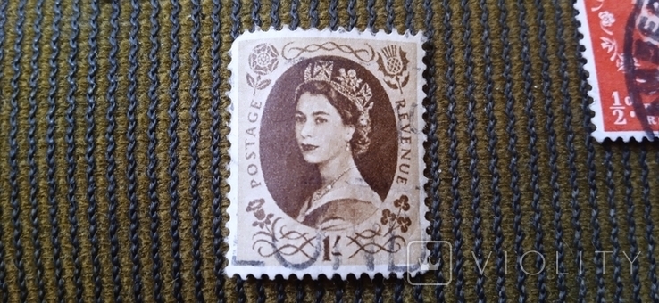 Великобритания марка 1955 года, фото №3