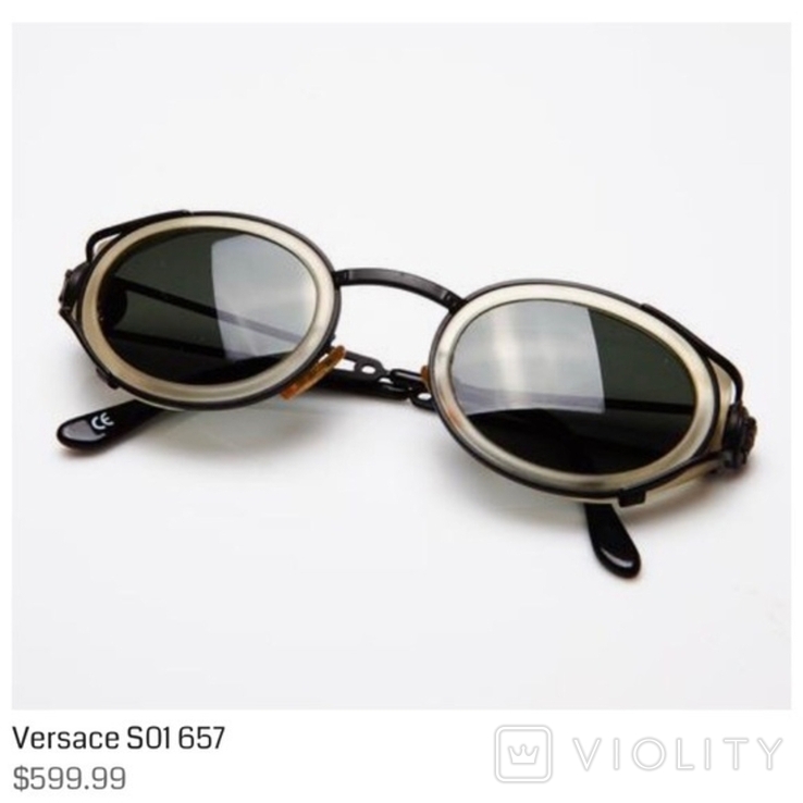 Вінтажні унісекс сонцезахисні окуляри Gianni Versace S01 657 оригінальні, фото №6