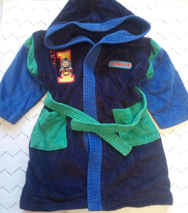 Брендовый махровый халат на мальчика Mothercare, photo number 3