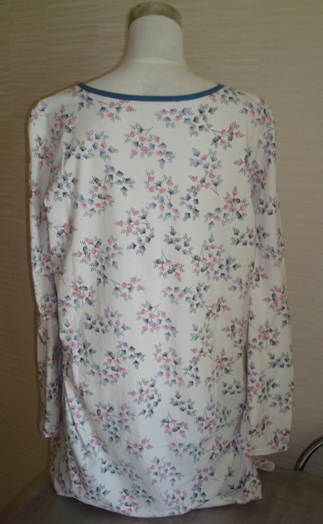 Calida Красивая женская хлопковая ночная рубашка дл рукав в принт L, фото №5