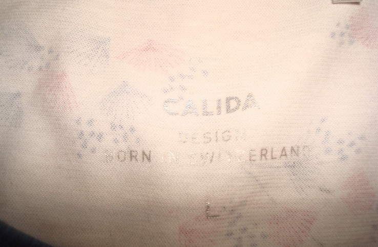 Calida Красивая женская хлопковая ночная рубашка дл рукав в принт L, фото №10