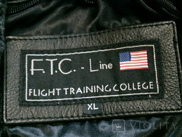 F.T.C.- Line - фирменная кожаная куртка (пилот) разм.XL, фото №11