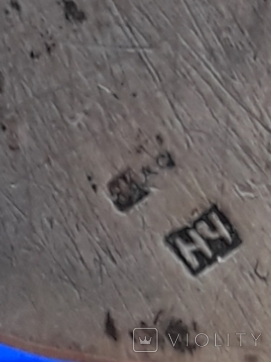 Нательный крест в эмалях, серебро 84. 3, photo number 7