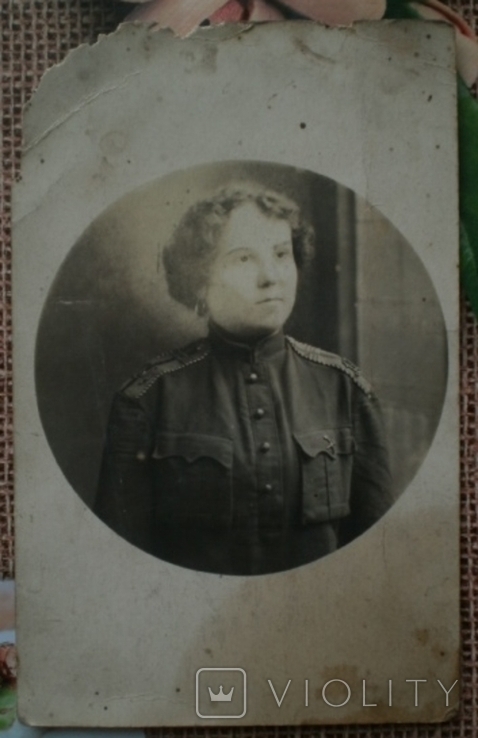Старинное фото. "Военнослужащая женского батальона смерти", фото №2