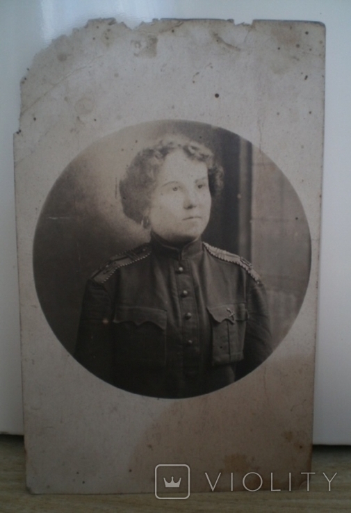 Старинное фото. "Военнослужащая женского батальона смерти", фото №4