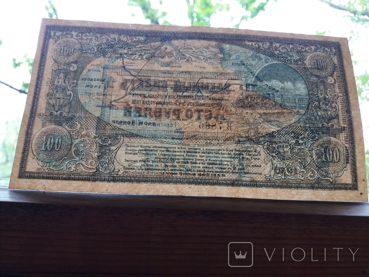 100 рублей 1918 Владикавказ, фото №6