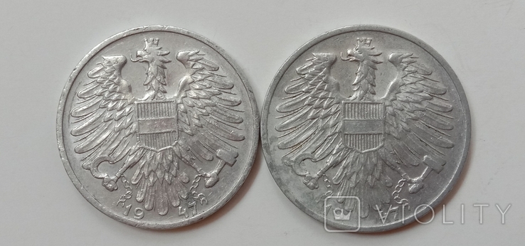 1 шиллинг 1947 Австрия - 2 шт., фото №4