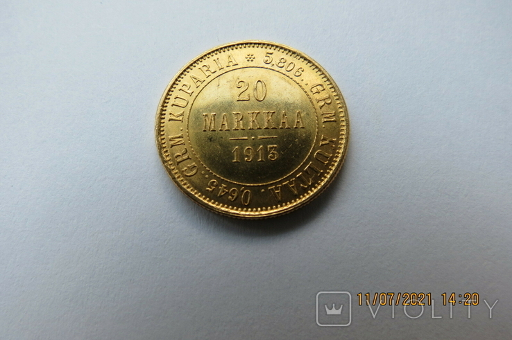 20 марок 1913 год для Финляндии